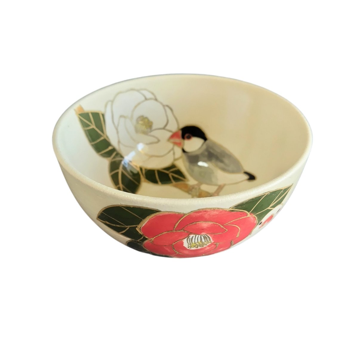 文鳥の抹茶碗。

#新宿ことり博