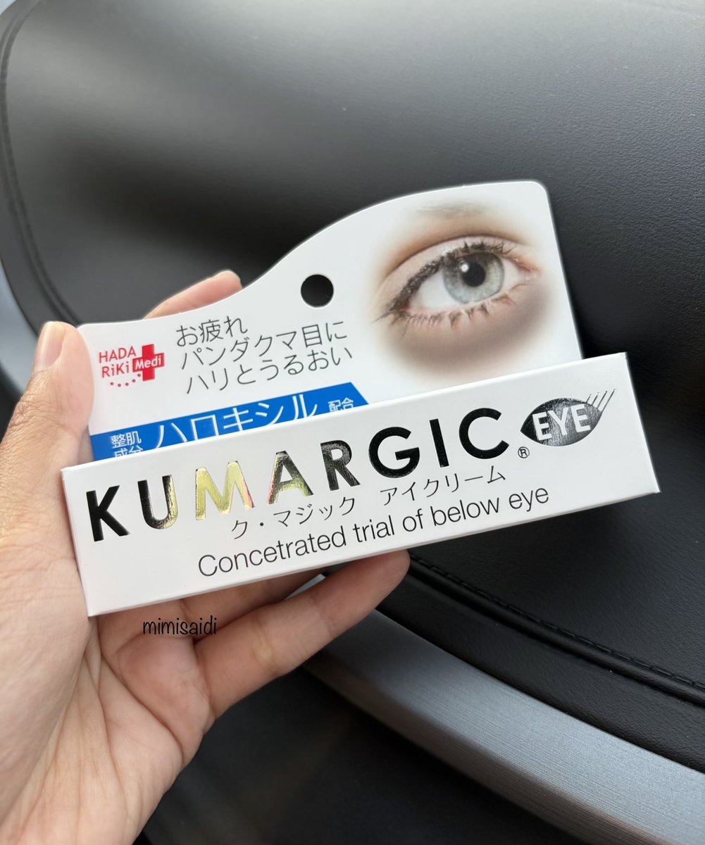 theothermimi_'s tweet photo. Patutlah ramai borong eye cream Kumargic ni kat jepun, hilang siot dark circle bawah mata. Sekali dengan kedut2 tu lesap sekali 😭😭 https://t.co/0W1tWKuOb6