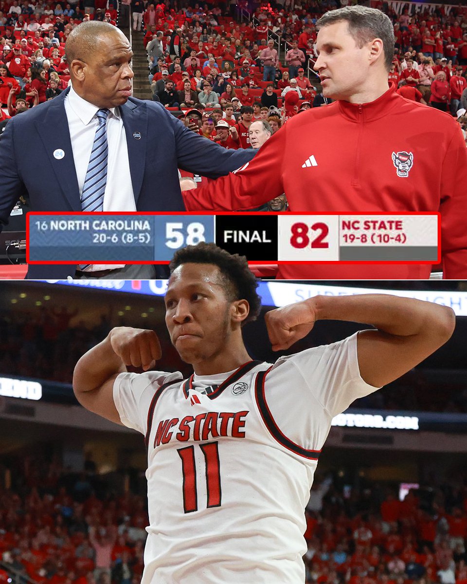 NC State's 24-point win over North Carolina was its largest victory over UNC in 64 years 😳