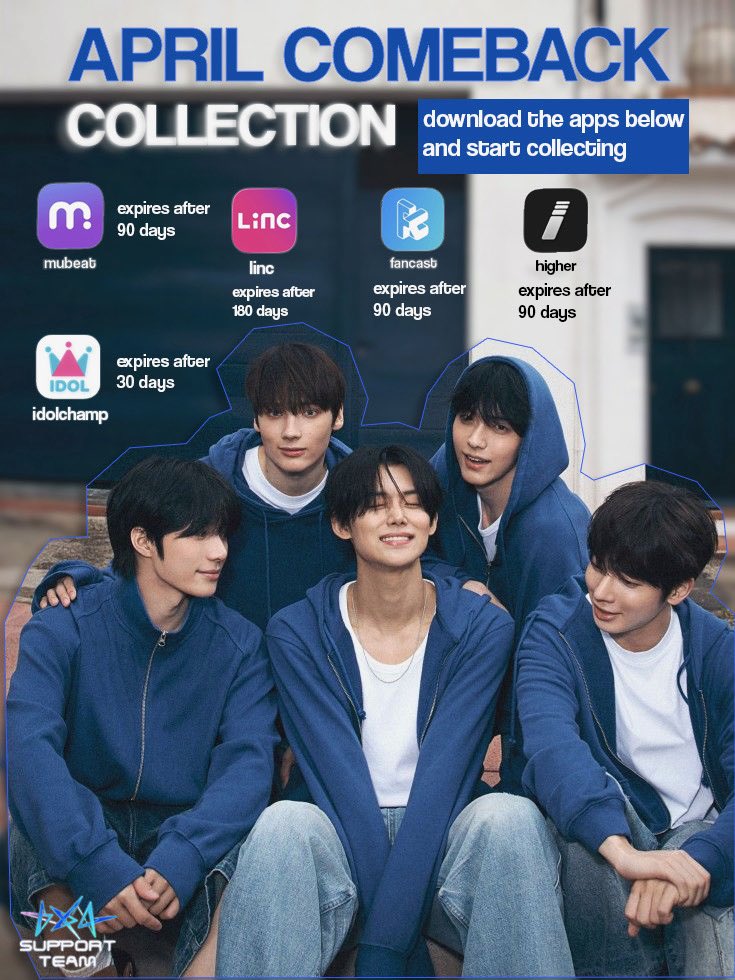 Hello MOAs! ⭐️

Ready for TXT’s comeback? download these apps and prepare to collect prior to the comeback in April! 

Let’s all work together to support our five 💗