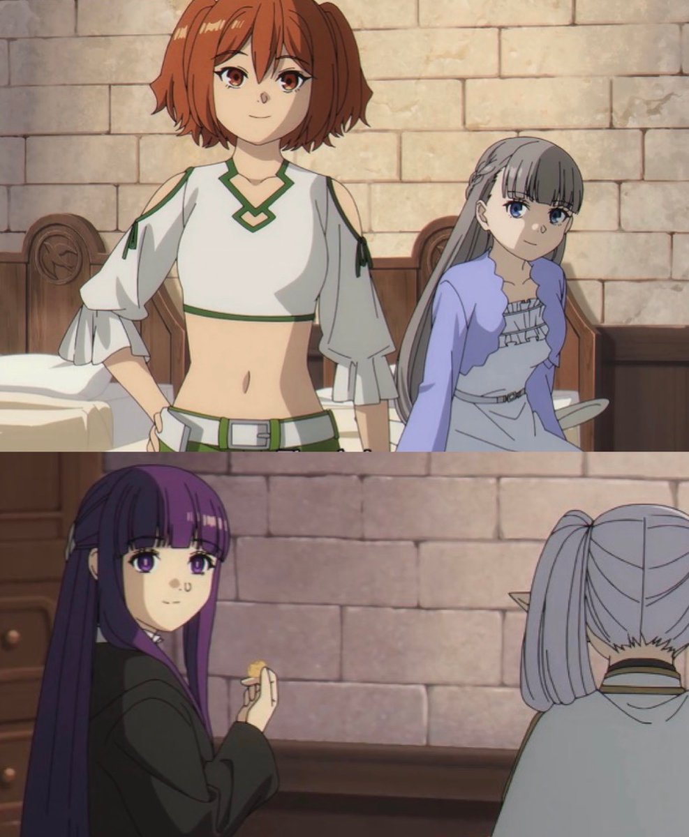 FRIEREN'S SMILE WAS SO PRECIOUS WHEN SHE LOOKED AT HER GRANDAUGHTERS 🥺