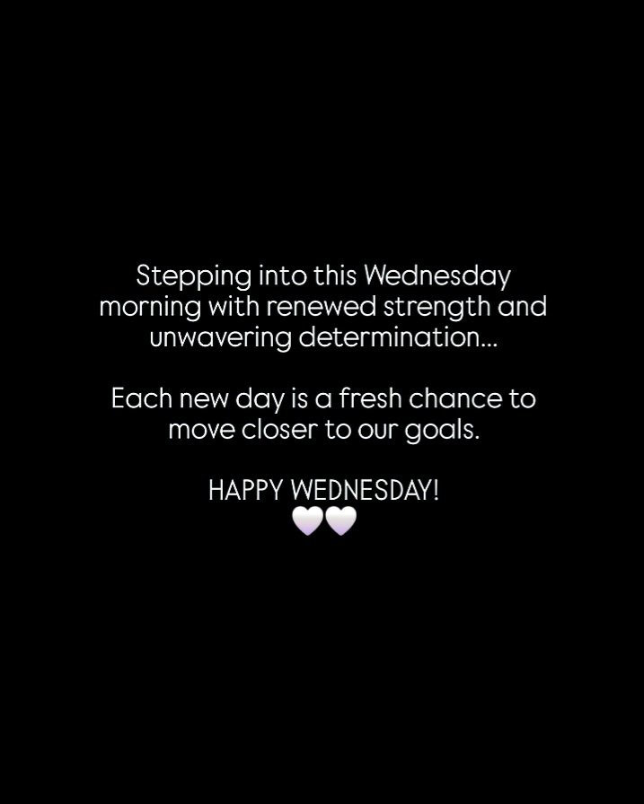 Good morning..Happy Wednesday ❤️
