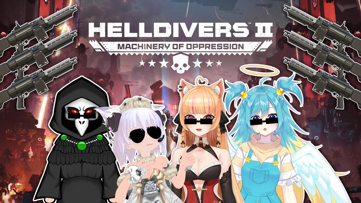 SPECIAL STREAM TODAY 🐱👼🦊💀

I will be collabing with the beautiful <a href="/Minnieful1/">Minnieful the lowest ranking angel 🩵🪽</a>, the cool <a href="/AikoGitsune/">愛子チャンネル Aiko Channel</a> and I guess Hrondir is there too (I'M KIDDING, He's gonna make sure we don't fail LOL)

THOSE CYBORGS AND VOX ENGINES DON'T STAND A CHANCE AGAINST US

🔗🔗🔗 below!