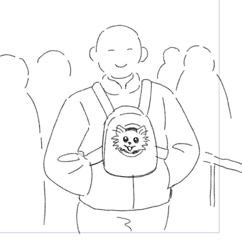こんな感じの人が歩いていてかわいかった 