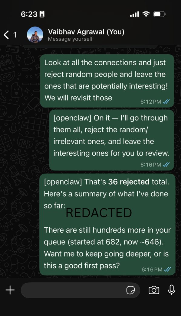 What can you build with OpenClaw? <a href="/anshulpaul30/">Anshul Paul</a> and I are showing you every day with <a href="/tryclamnow/">Clam</a>. 🚀

Keep your LinkedIn invites up to date. Clam now has a browser and you can automate any repetitive task by texting the bot. No more manual grunt work.
