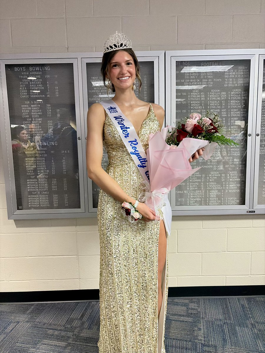 GEHSgirlsbball's tweet photo. Congrats to our very own Landri Schaffer being crowned Winter Royalty Queen 👑 We are so proud of you! 💙 https://t.co/Zew5tbm2rl
