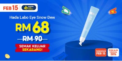 Glowy Eyes Alert! 👀 ✨ Checkout Hada Labo Eye Snowy Dew @ RM68 &amp; Feb 15 Deals lain NOW! 🤩 Beli 50% OFF Lagi Murah Deals juga seperti Tefal Rice Cooker @ RM170 dan jangan lupa SAVE dengan stack Baucar Feb 15 + Free Shipping. 😻 Don't miss out! 🎉 s.shopee.com.my/20q5a5Vjc7