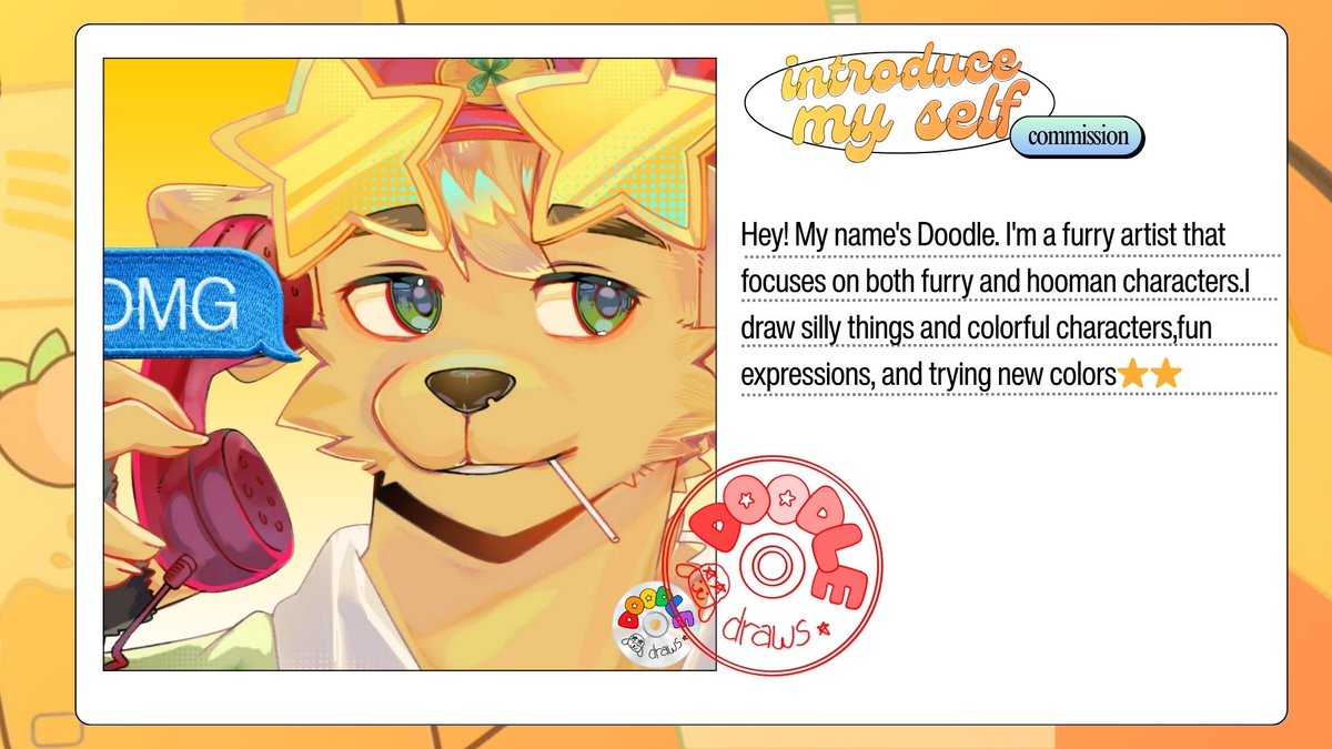hi i’m doodle 🐾✨
i draw colorful characters &amp; fun expressions!!!
commissions open 👀🌈

#moots #artmoots