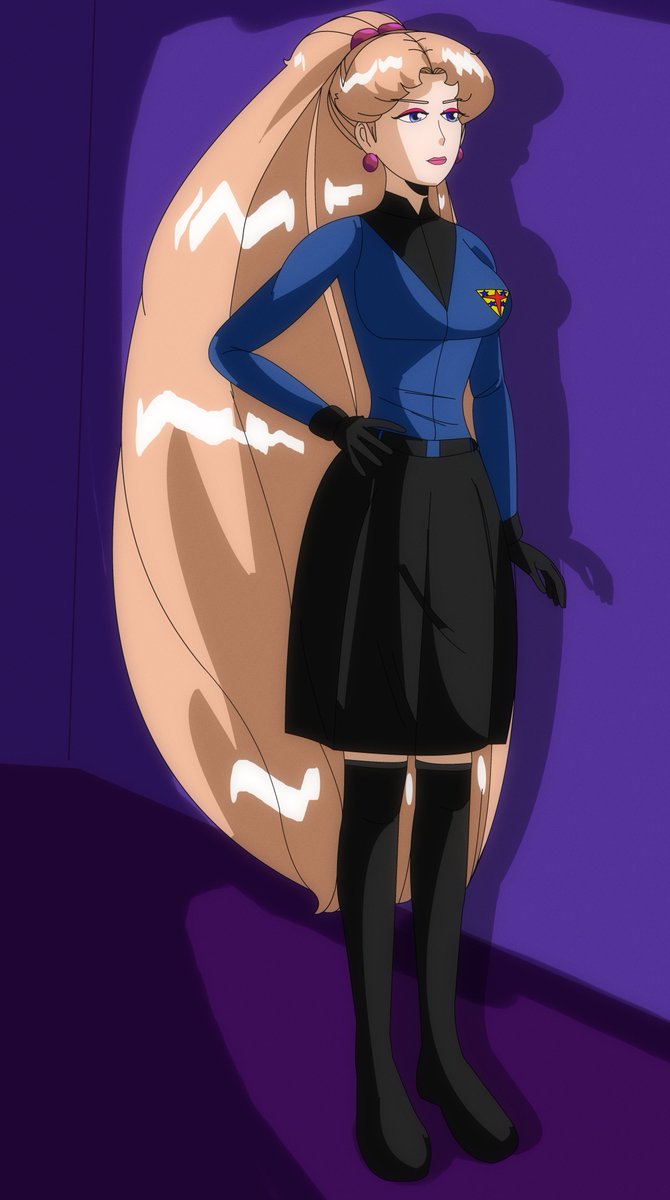 Did art of Naomi in her TILT Commander Uniform from the old webcomics I did during COVID but with modifications to make her look more like my current character model for her.