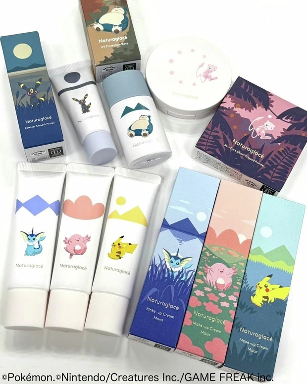 本日発売🔔／ ナチュラグラッセ×ポケモン⚡ 人気のスキンケア下地や