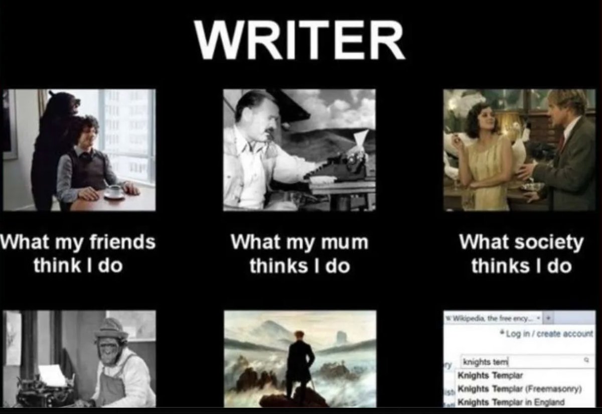 Good Morning #5amwritersclub 

I don't know the writer
or the story outline
but researching the Knights Templar
has me somewhat interested

#amwriting #writer #WritingCommunity #WritersCafe #author #AuthorLife #authorconfession #readingcommunity #booktwitter
