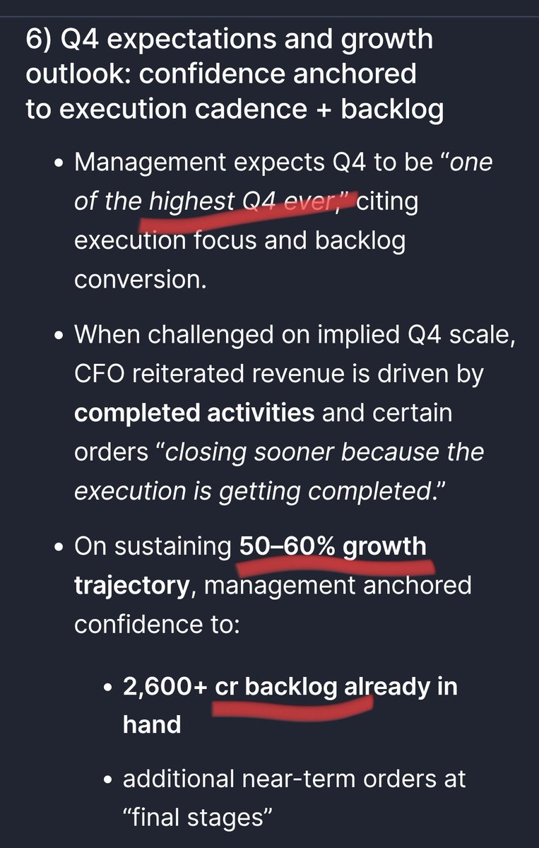 KP Energy 
#KPEnergy
#KPEL

Q3FY26 concall pointers:

Q4FY26 will be highest ever quarter in company's history
Usually, Q4 is the biggest of all quarters for KPEL

Q3FY26:
Another record and highest ever quarter
Rev at 348cr⏫63%
EBITDA at 77cr⏫75%
PBT at 58cr⏫69%
PAT at