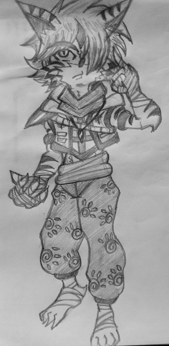 Before I broke my hand, I made this drawing of 

My (Crashsona) is a more detailed design of this

#Crashbandicoot #CrashOfTheTitans