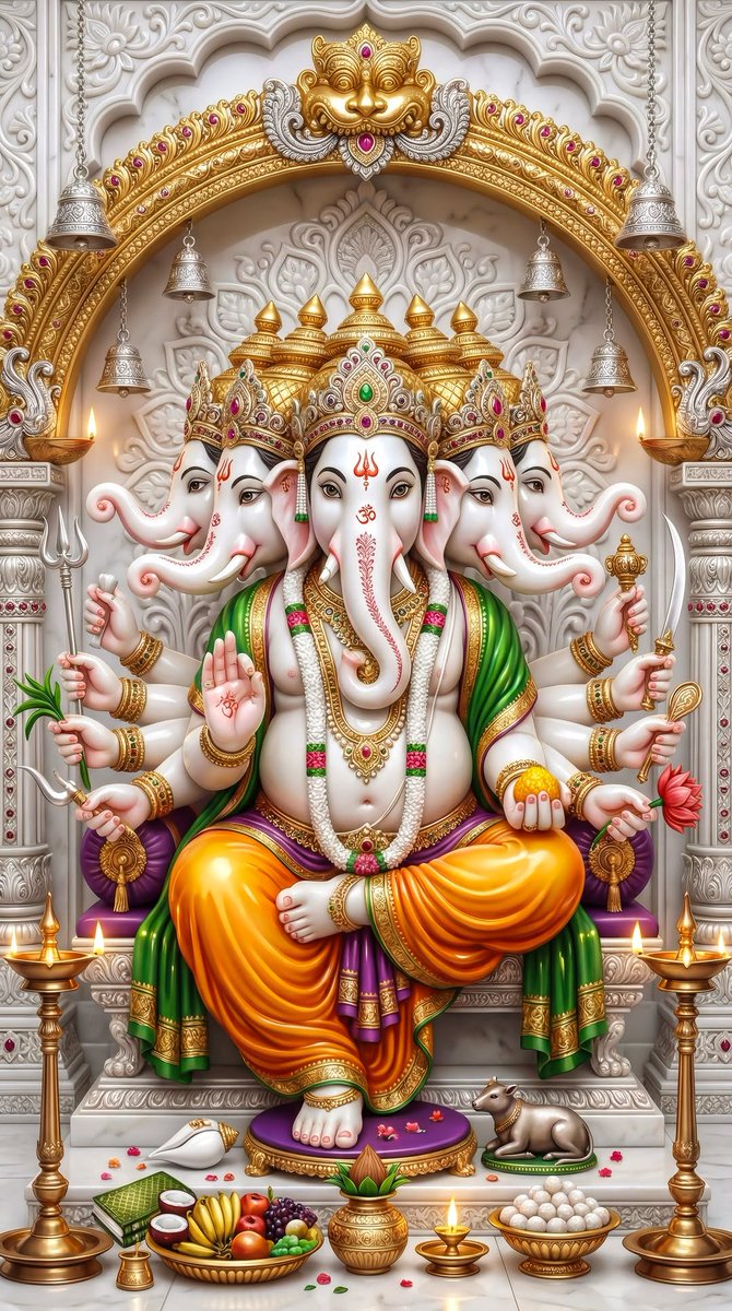 Rituverma51's tweet photo. Shree Ganesh is not just an idol, He is the power of every beginning. https://t.co/LeOYHJ9k9m