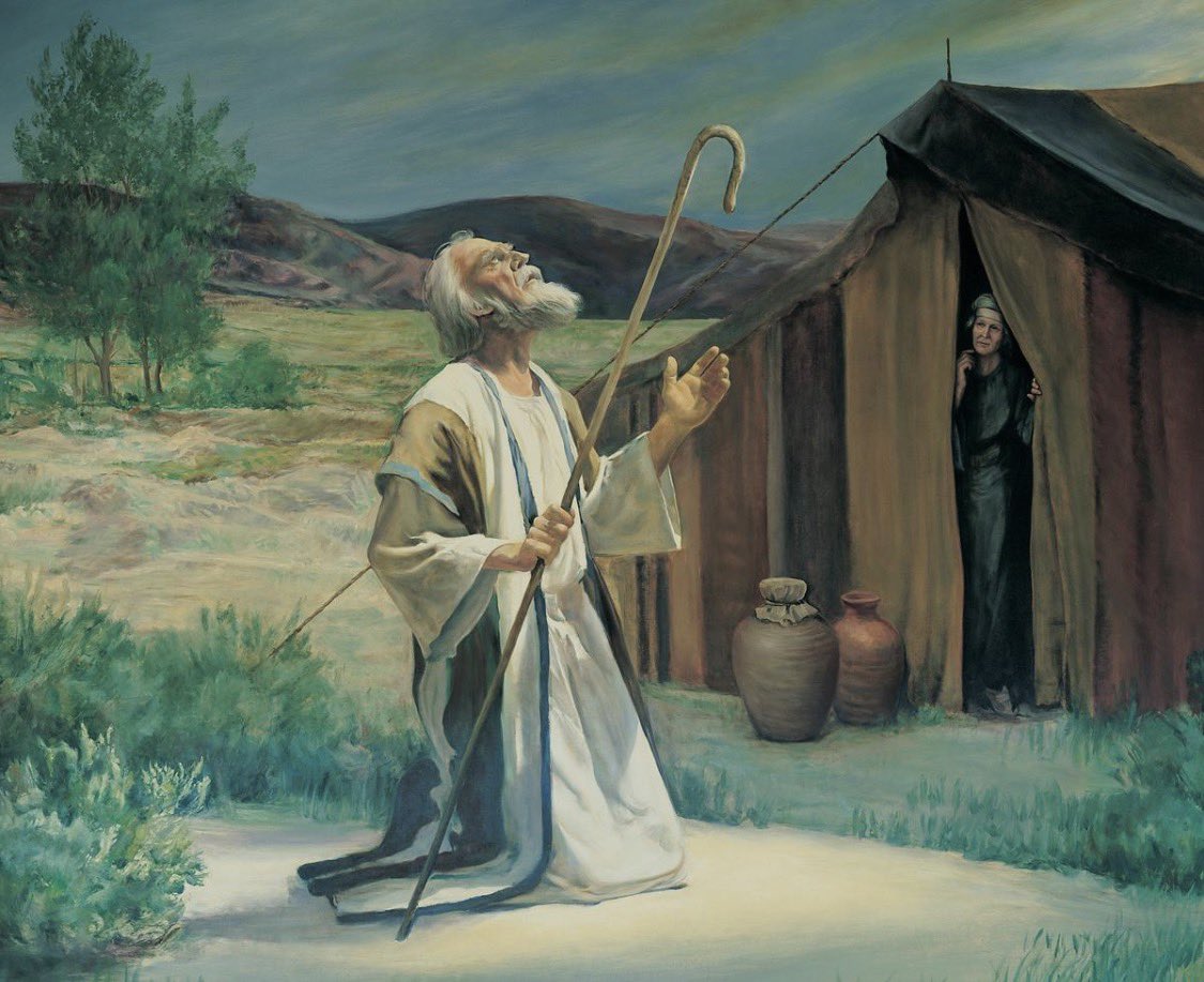 Abraham saw our day. We are his descendants, whether literally, or by covenant adoption. He truly is Father Abraham, a Great Patriarch of God’s children.