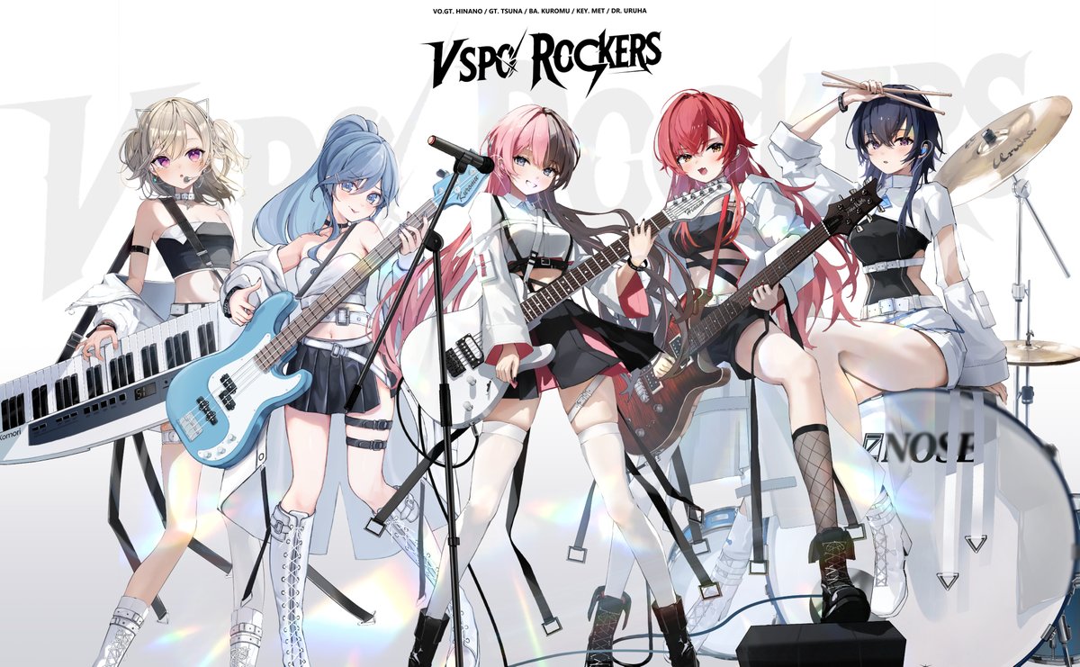 VSPO！ROCKERS 🎸全員集合！
こちらVGGC11thでアクスタになります～！😊

↓ お気に入りのメンバーはいますか？

#VGGC11th #ムチと芋のVSPOROCKERS