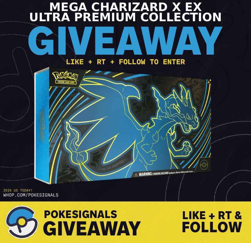PokeSignals's tweet image. 🚨Stop what you're doing!🚨

ITS GIVEAWAY TIME

We're giving away one brand new Mega Charizard X ex Ultra Premium Collection Box.

 Takes 5 seconds of your time to enter and FREE:
✅Follow us @PokeSignals 
✅Like this post
✅Retweet

Feel free to tag someone who needs some luck…