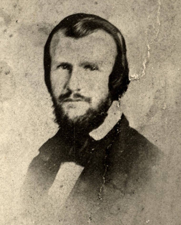EchoesofWarYT's tweet photo. Horace Lawson Hunley, the submarine's namesake and inventor.
On October 15, 1863, Hunley took his turn at command during a routine exercise. The vessel again sank, and this time all eight crew members were killed, including Hunley himself. The vessel was later raised & used again.