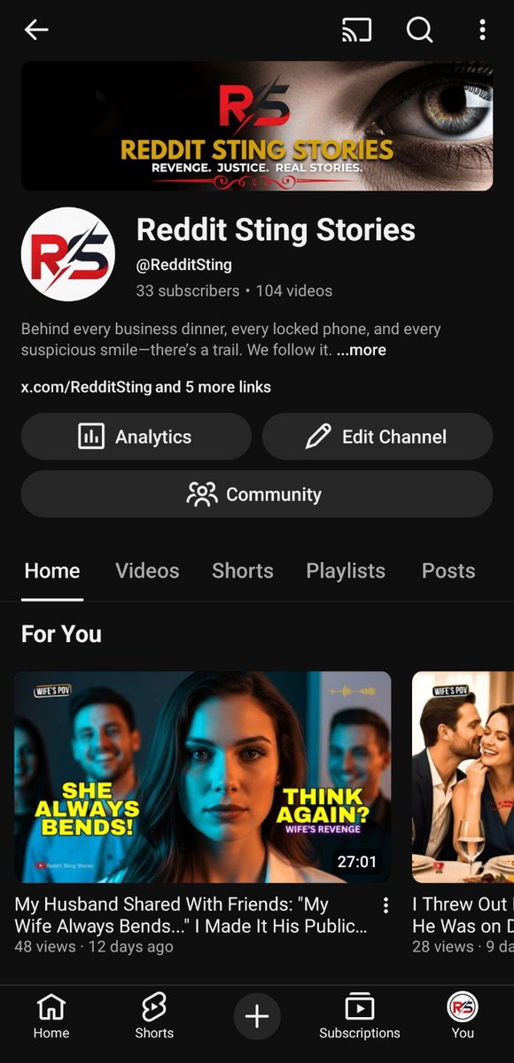 RedditSting's tweet image. Now that #YouTube is working again — time for fresh drama 🦂

New Reddit Sting Stories are now publishing.
Subscribe before the next betrayal drops.

Stay tuned 👀

#YouTubeIsBack #RedditStingStories #YouTubeCreator #StoryTime #RedditStories #DramaStories #ContentCreator