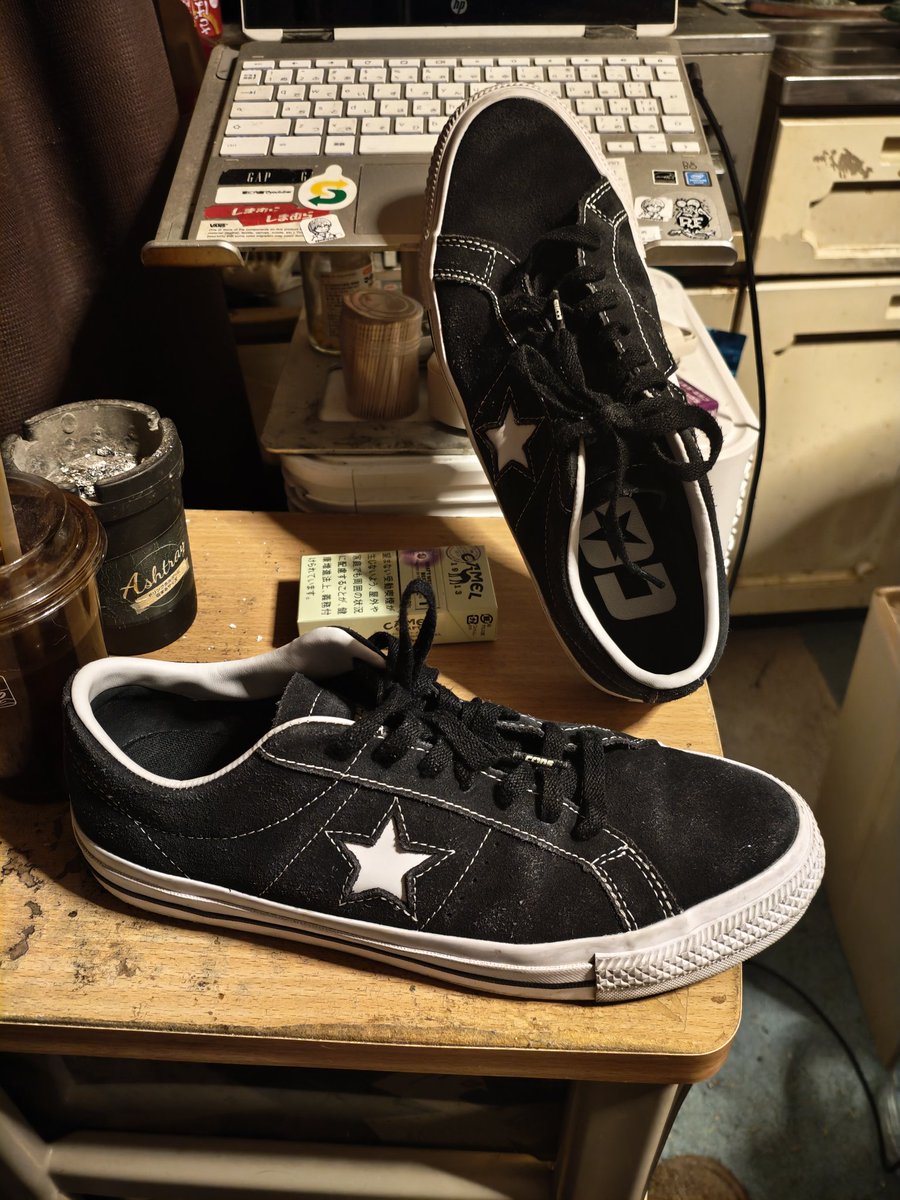 kusoyaro0812's tweet image. 着たいから早く暖かくなんないかなぁ。
あ、あとNLたんとお揃いスニーカーもゲトったZE👍️✨️
#NLたん #CONS #onestar