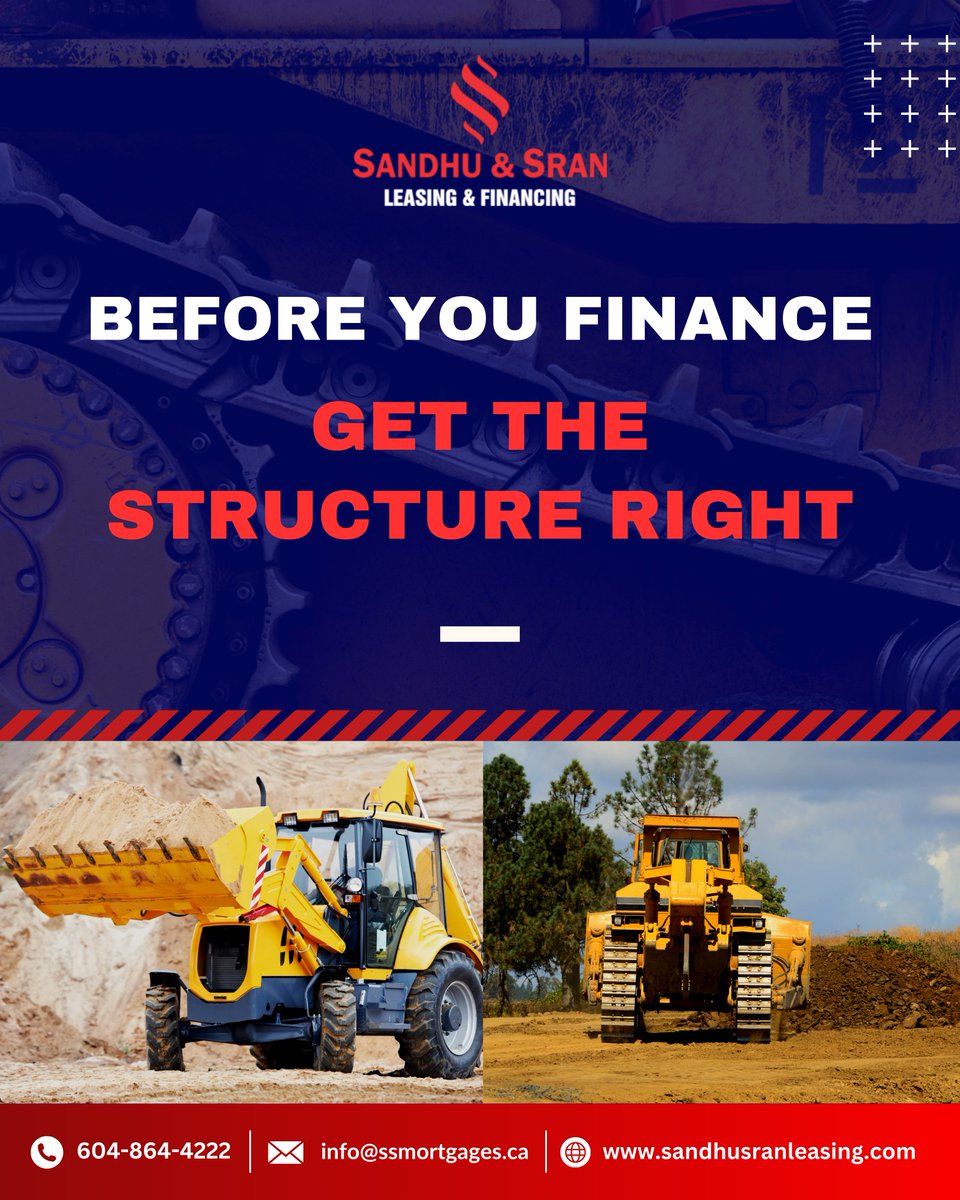 ssleasing's tweet photo. Equipment financing decisions shape cash flow for years—not just at purchase.
We act as your financing partner, helping evaluate options, timelines, and structures before commitments are made.
Clarity upfront prevents regret later.
📞 +1 604-864-4222
 🌐 https://t.co/AHjP8GfytK https://t.co/8RkcGIACEF
