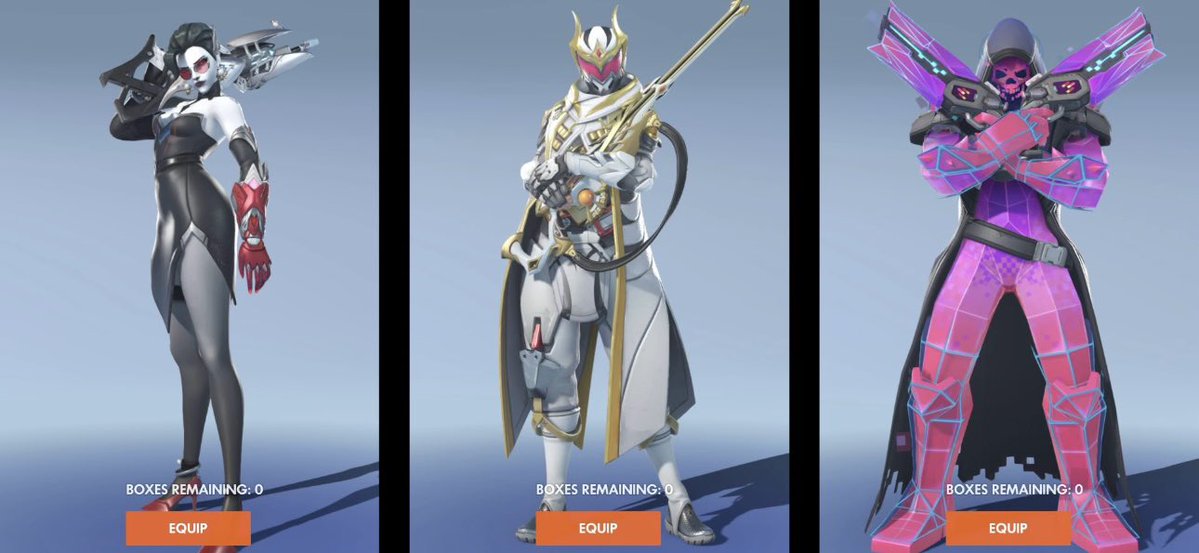 kayo_btw's tweet image. My lootboxes so far! The echo skin is peak