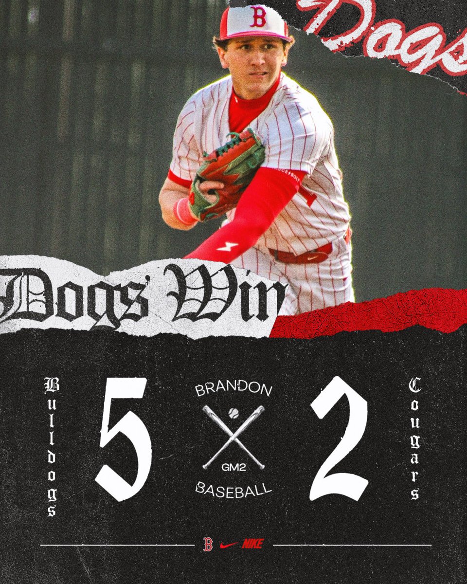 BrandonBulldog2's tweet photo. Road Dogs picked up 2nd Win of the season Saturday v Columbia Academy. #FTG #outsidedogs @BrandonBulldogs @bshields0244 @PrepBaseballMS @blake_levine https://t.co/TILkJGktcJ