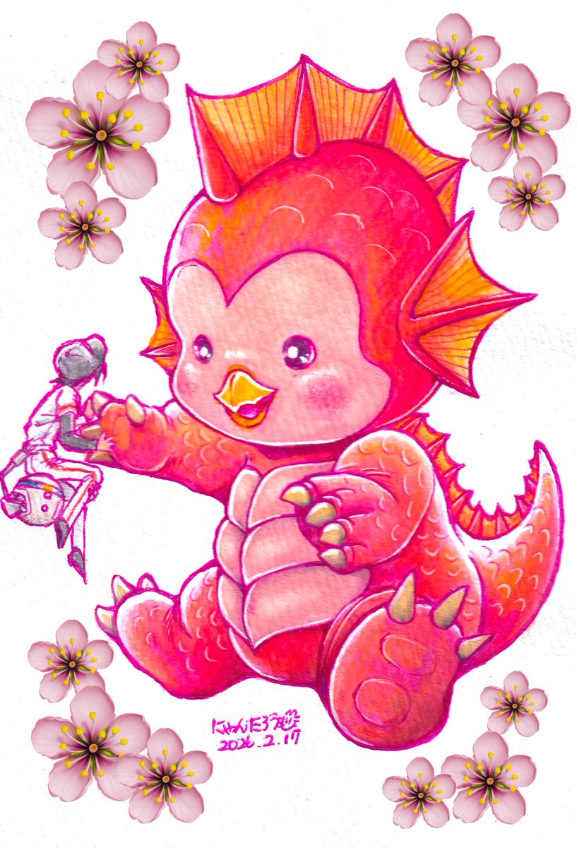 #Ultramanrising
#ウルトラマライジング
 背景が思い浮かばず花をのせてみました。
エミはパパとミナが大好き💕