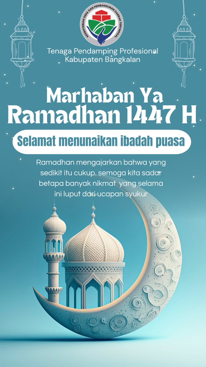 kafi_asyari's tweet photo. Marhaban ya Ramadhan, bulan penuh ampunan telah tiba. Semoga kita semua mendapatkan keberkahan dan ampunan dari Allah SWT, 

@YandriSusanto
@SekretarisKabinetRI

#KemendesPDT
#BpsdmKemendesaPDT
#BangunDesaBangunIndonesia
#TPPKemendesaDampingiDesa https://t.co/dOfuPAN1mS