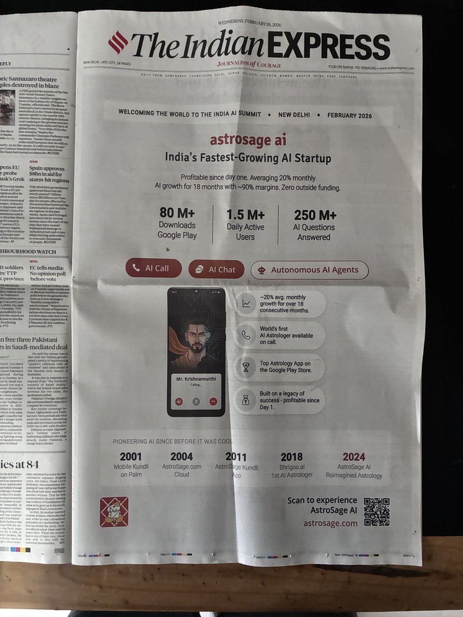 HENRIFANTHOME's tweet photo. Nothing tells you how deep the shit we are in than #AstroAi. 3 elections and a completely Uneducated PM later we have this! People we are doomed! https://t.co/lLLwnVBPZA
