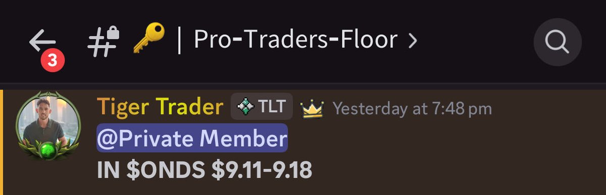 MainTLT's tweet image. $ONDS 🚨💰

Fantastic alert given in the discord by @TigerLineTrades !

In the discord:
We don’t only give the entry, stop loss and targets, but share the reasoning for our trades, so members can learn WHY we are entering each setup!

Link to Discord;
whop.com/tigerlinetradi…