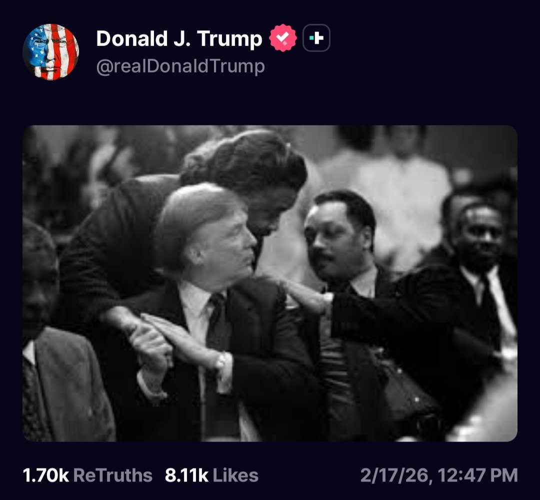 What happens when the 'controlled' are told to create a new false 'racist' narrative [disinformation campaign]?
Do the 'SHEEP' follow? 
Think for yourself.
SEE truth.
Q

--
(Out of all the pictures Trump posted on Truth, 2 were black &amp; white. A group photo &amp; this one. It could