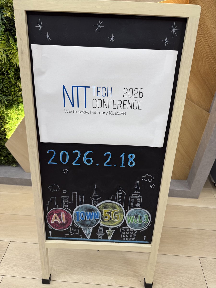 trueroad_jp's tweet photo. NTT Tech Conference 2026
もうグループ社員ではないので今日は完全に客です https://t.co/xUg0ML44M3