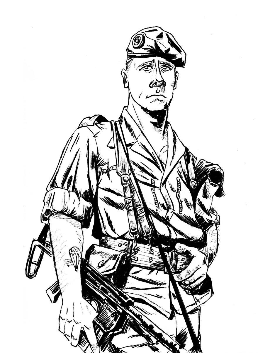 🇬🇧 French foreign legion paratrooper, Africa, 1970s

🇷🇸 Падобранац француске легије странаца, Африка, седамдесете.