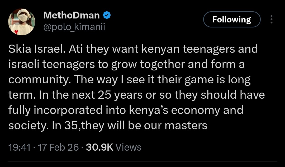 Israelites went to Egypt the same way they want to come to Kenya
Settled on the most fertile land just like our Nakuru is then later multiplied and ruled the Egyptians, brought curses to the land, stole gold from Egyptians and Egypt was left with only destruction from the plagues