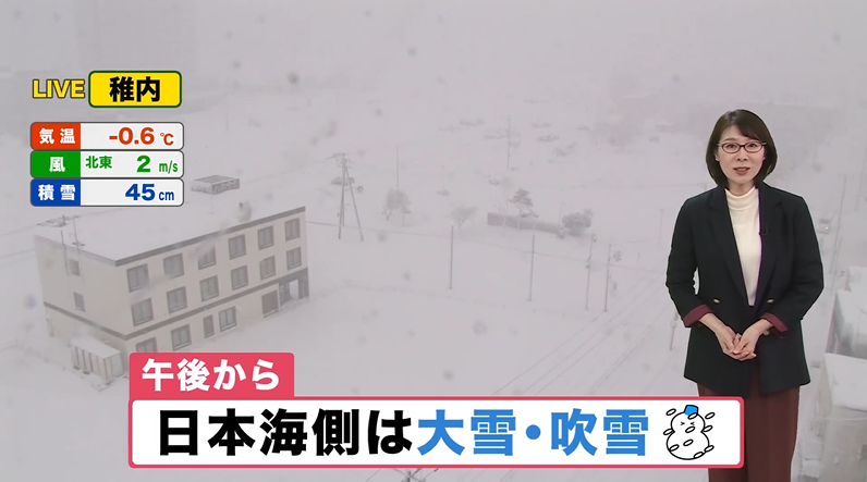 uhb_otenkiteam's tweet image. #北海道 は久々に厳しい冬の #天気 です。
午後は雪や風が強まり、宗谷地方は突風やひょうのおそれも…#札幌 周辺は、夕方からふぶきますので、仕事や学校帰りの交通障害にも気を付けて。
#uhbお天気チーム #大雪