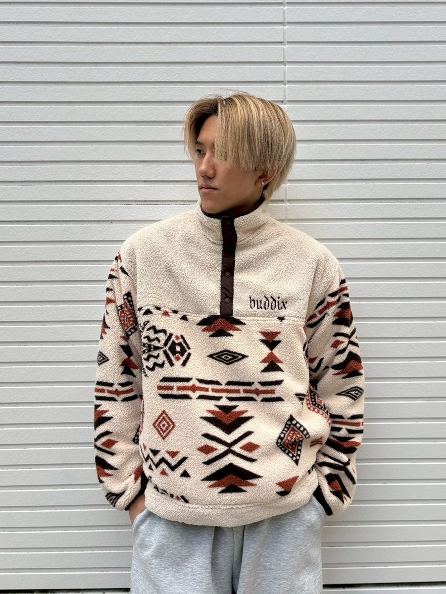 buddix】 □ITEM LINE-UP Fleece Pullover PRICE：¥29,700 tax-in