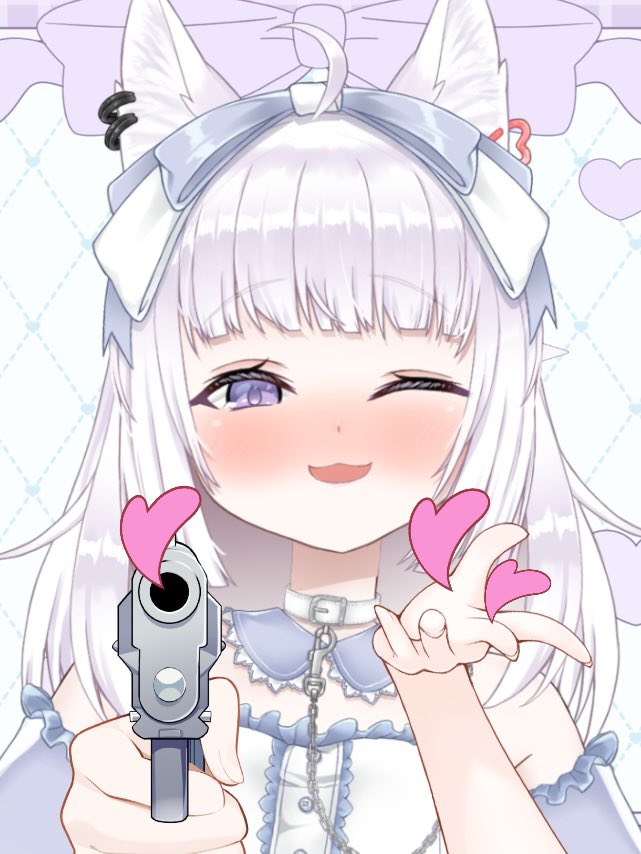koramomo_vt's tweet photo. みんなの心、もうももに狙撃済みだよ〜
biu！(ᓀ⩊ᓂ)ฅ~♡
... ちゃんと従ってくれる？

各位幸狐的心，被狐狐狙擊了喔！
biu！(ᓀ⩊ᓂ)ฅ~♡
你們都逃不掉了！對狐狐投降吧！

#道聽狐說 https://t.co/JUXhj59mI7
