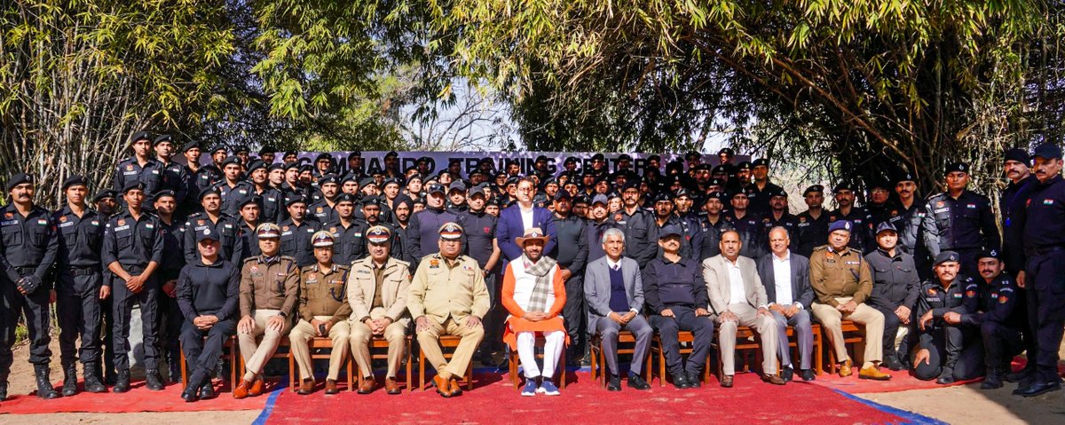 InfrageoHaryana's tweet photo. 🚨Nayab Singh Saini announced ₹300 𝐜𝐫𝐨𝐫𝐞 𝐚𝐥𝐥𝐨𝐜𝐚𝐭𝐢𝐨𝐧 for police modernisation in Haryana in Addressed valediction of 6th SWAT Commando Course at Panchkula training centre.
88 personnel trained (11 PSIs + 77 other ranks).
#SWATTraining #Panchkula #PoliceTraining #HaryanaPolice #CommandoCourse #LawAndOrder #PoliceModernisation #SecurityForces #EliteForces #TrainingExcellence #InternalSecurity #PoliceReforms