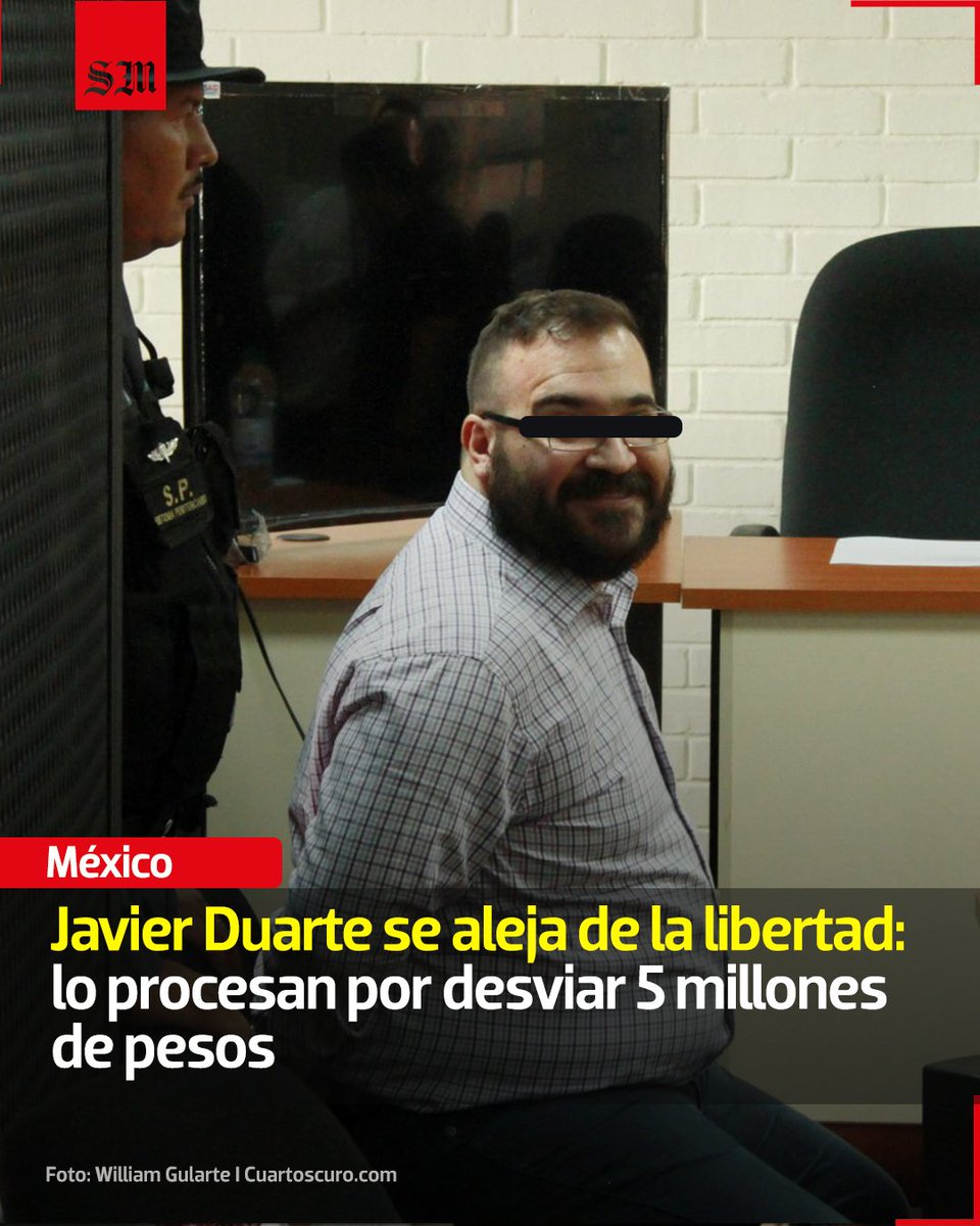 👀📰 La salida de #JavierDuarte de Ochoa de prisión programada para el 15 de abril de este 2026 luce cada vez más compleja.
solde.mx/4tHCPwv

📷 William Gularte I Cuartoscuro.com