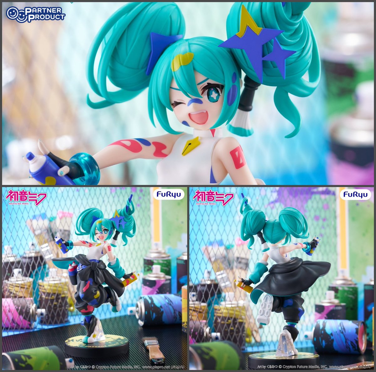 GoodSmile_US's tweet photo. Get creative with the Hatsune Miku Muchute Figure -Paint Girl Another Color Ver.-! With her vibrant style and spray cans in hand, she’s ready to leave her mark on your shelf. Preorder now at GOODSMILE ONLINE SHOP US!

Shop: https://t.co/8ybktEWA93

#HatsuneMiku #Goodsmile https://t.co/wtvjzO7vas