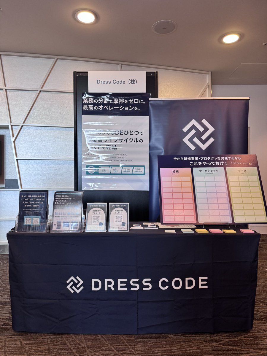 dresscode_com's tweet image. 本日、DRESS CODEは ##devsumi 2026にダイヤモンドスポンサーとして 協賛しています！

ブース出展 &amp;amp; セッションが 13:30 より開始いたします。

ブースには現場エンジニアが参加しています！ぜひお立ち寄りください！ #devxpm