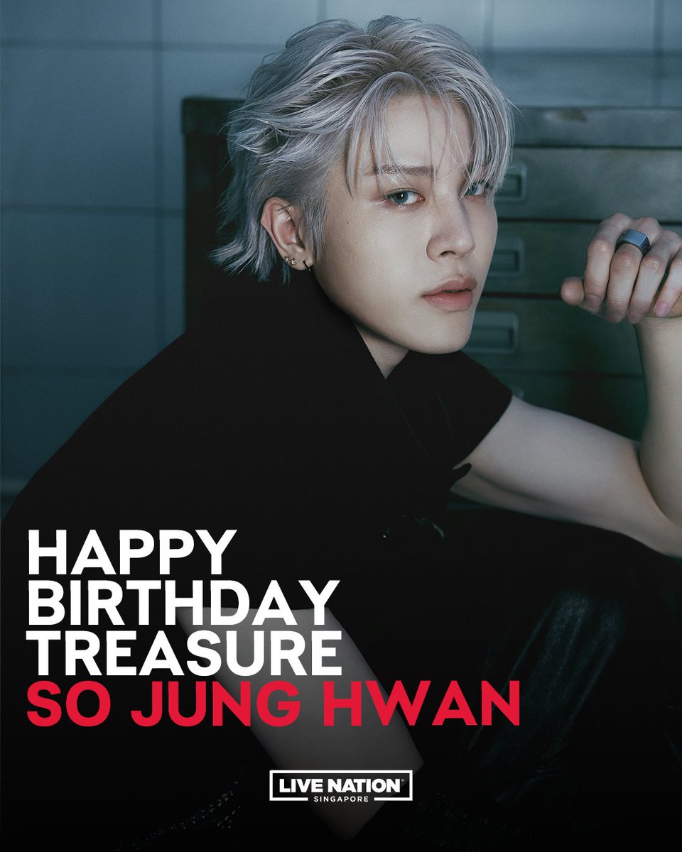 Happy birthday to TREASURE’s beloved maknae, SO JUNG HWAN 🤩🎂

Catch him live with TREASURE this May at 𝟐𝟎𝟐𝟓-𝟐𝟔 𝐓𝐑𝐄𝐀𝐒𝐔𝐑𝐄 𝐓𝐎𝐔𝐑 [𝐏𝐔𝐋𝐒𝐄 𝐎𝐍] 𝐈𝐍 𝐒𝐈𝐍𝐆𝐀𝐏𝐎𝐑𝐄 🤘🏻

Tickets are available on ticketmaster.sg, don’t miss it!

——————

𝟐𝟎𝟐𝟓-𝟐𝟔