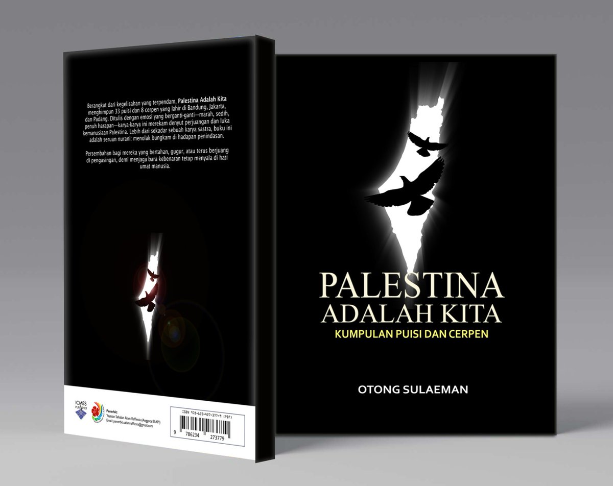 dina_sulaeman's tweet photo. Free E-Book “PALESTINA ADALAH KITA” (puisi dan cerpen)

Di Gaza, yang dihancurkan penjajah bukan hanya rumah dan masjid tua. Mereka juga berupaya untuk meruntuhkan memori, jejak sejarah, dan kisah yang diwariskan turun-temurun. 
Namun ada satu hal yang tak bisa dibom: kata-kata.

Ketika bangunan berusia ratusan tahun berubah jadi puing, puisi menjadi rumah terakhir bagi ingatan.

Ketika dunia mencoba melupakan, sastra berdiri sebagai saksi.

Buku “PALESTINA ADALAH KITA” karya Dr. Otong Sulaeman (alumnus Fakultas Ilmu Budaya Unpad) ini bukan sekadar kumpulan bait puisi dan kisah pendek. 

Buku ini mewakili sebuah perlawanan terhadap penghapusan. Puisi-puisi di dalamnya mengarsipkan luka, sekaligus memberikan janji bahwa melalui keteguhan, identitas tak akan hilang.

Perjuangan bukan hanya soal senjata. Perjuangan juga soal menjaga cerita tetap hidup.

Baca. Rasakan. Sebarkan.
Silakan download e-book-nya di https://t.co/kBJJoXu8SE