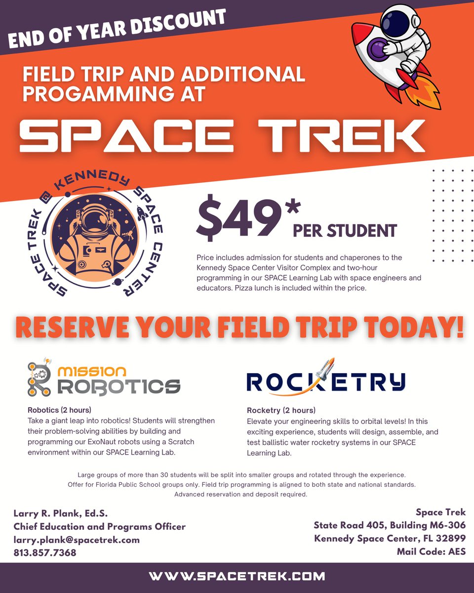 SpaceTrek KSC tweet media