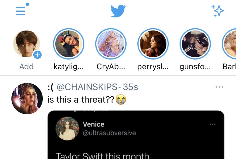 when twitter had fleets.. what a time