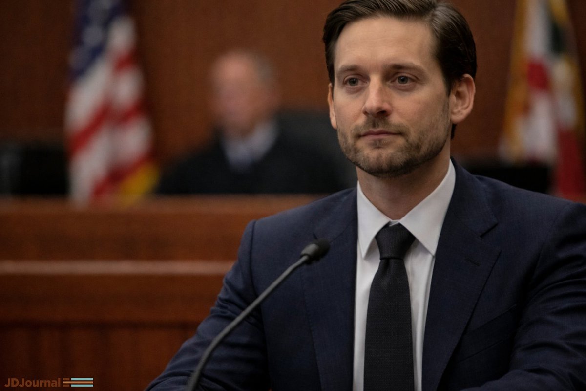 JDJournal's tweet image. From Hollywood to the courtroom Tobey Maguire testifies in a major U.S. lawyer tax trial!

Read the full story: jdjournal.com/2026/01/29/tob…

#JDJournal #LegalNews #CourtroomDrama #TaxEvasion #WhiteCollarCrime #CelebrityTestimony