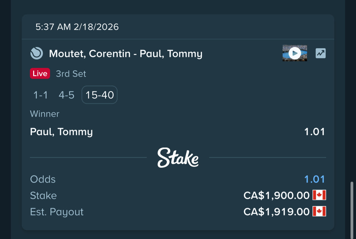 MossWard's tweet photo. Moutet hanging on but Tommy Paul about to steal the whole thing fr 🙏 Delray Beach Open

Reply with your Stake username — $200 to a lucky one https://t.co/2dHZe5TuYf