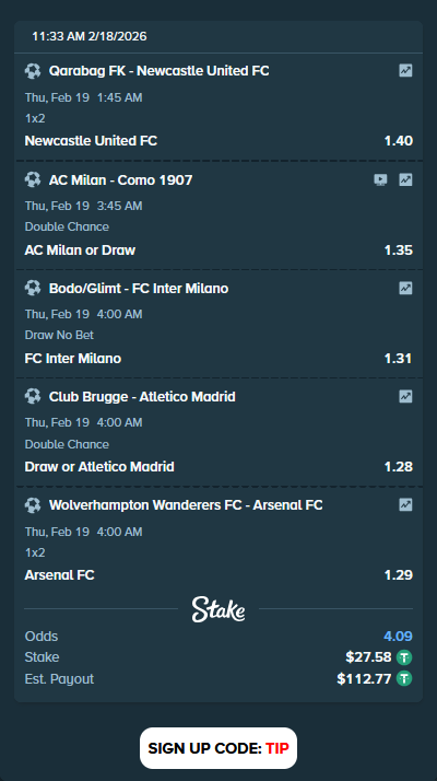 Interface de Stake bet