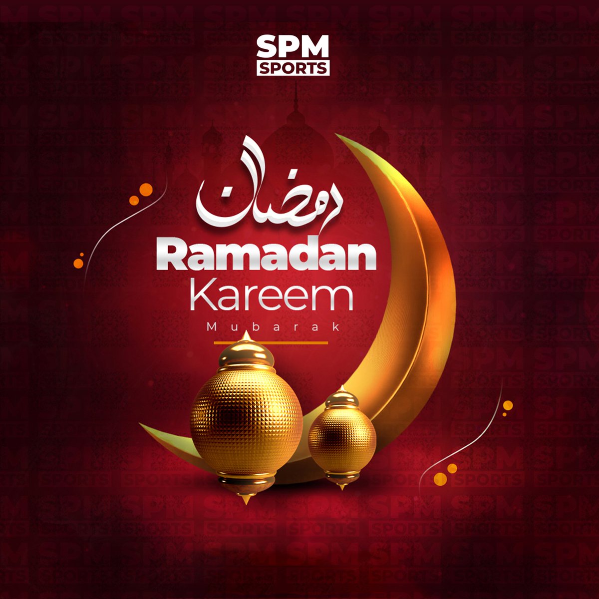 Ramadan Kareem 🌙✨

May this Holy month bring peace, strength and blessings to you and your loved ones. 🤲🏾💛 #RamadanMubarak #SPMSports